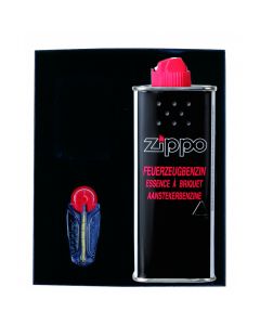 ZIPPO - GIFT-SET - AANSTEKERBENZINE (125ML) + VUURSTEEN