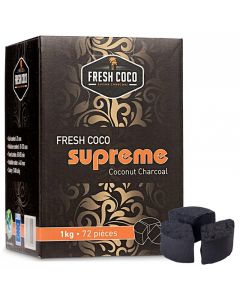 FRESH COCO SUPREME CHARCOAL / 72PCS 1KG
