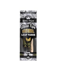 King palm mini rolls 1.0 gram - Glass tips natural