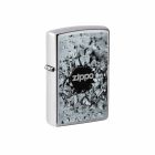 ZIPPO - STREET CHROME CONCRETE HOLE DESIGN